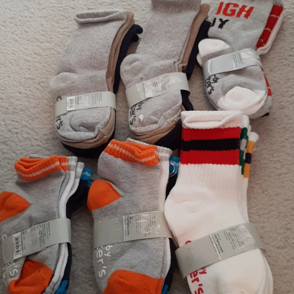 Carter's Kids 3 Pack Socks 4-6y